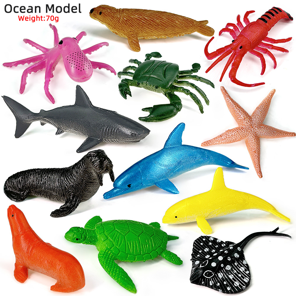 Kids Toys 3 Year Old - 12 шт., набор океанской морской жизни,